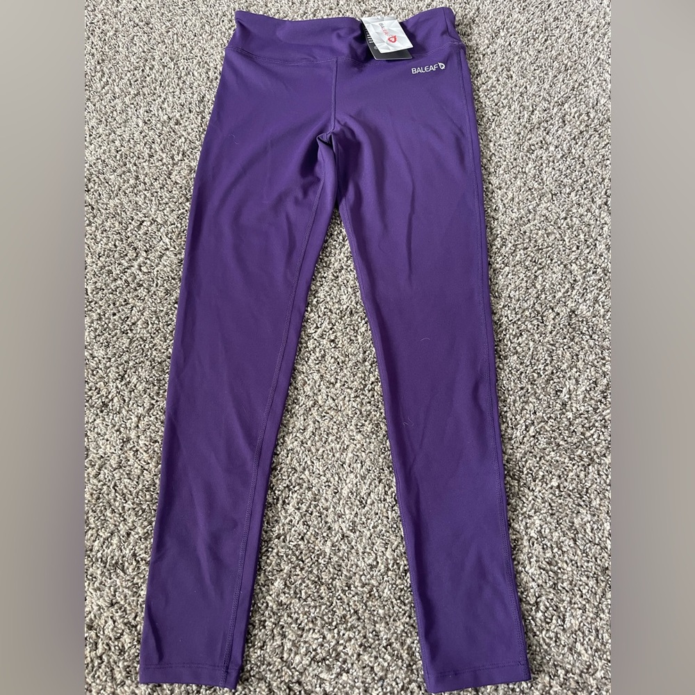 Nwt Baleaf Purple Athletic Leggings size Medium